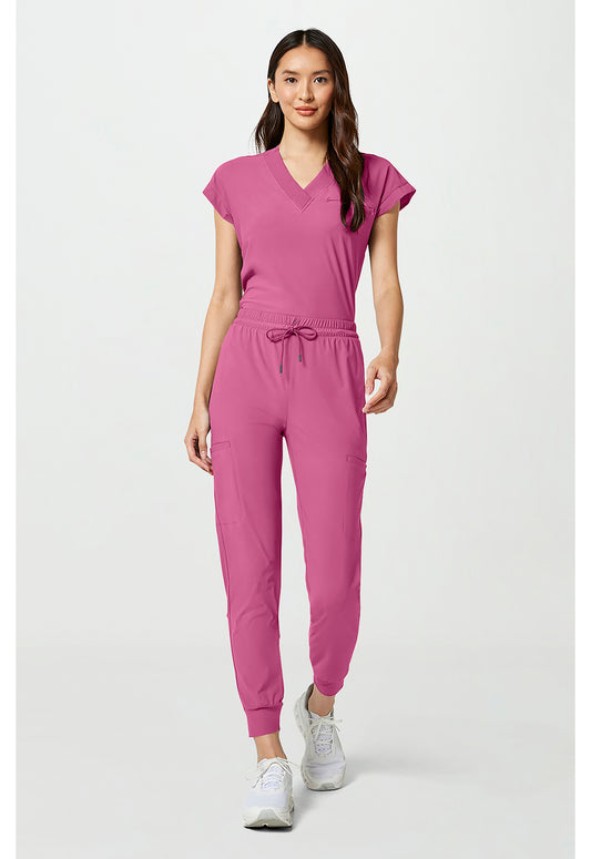 Pursuit IN024A Women's 5-Pocket Scrub Joggers Tropical Pink