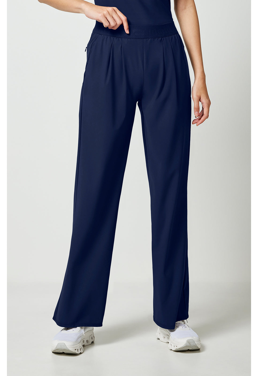 Pursuit IN025A Women's Women's 3-Pocket Wide Leg Scrub Pants Navy