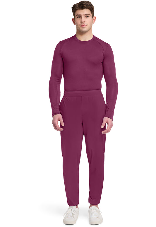 Pursuit IN027A Men's 5-Pocket Jogger Scrub Pants Wine