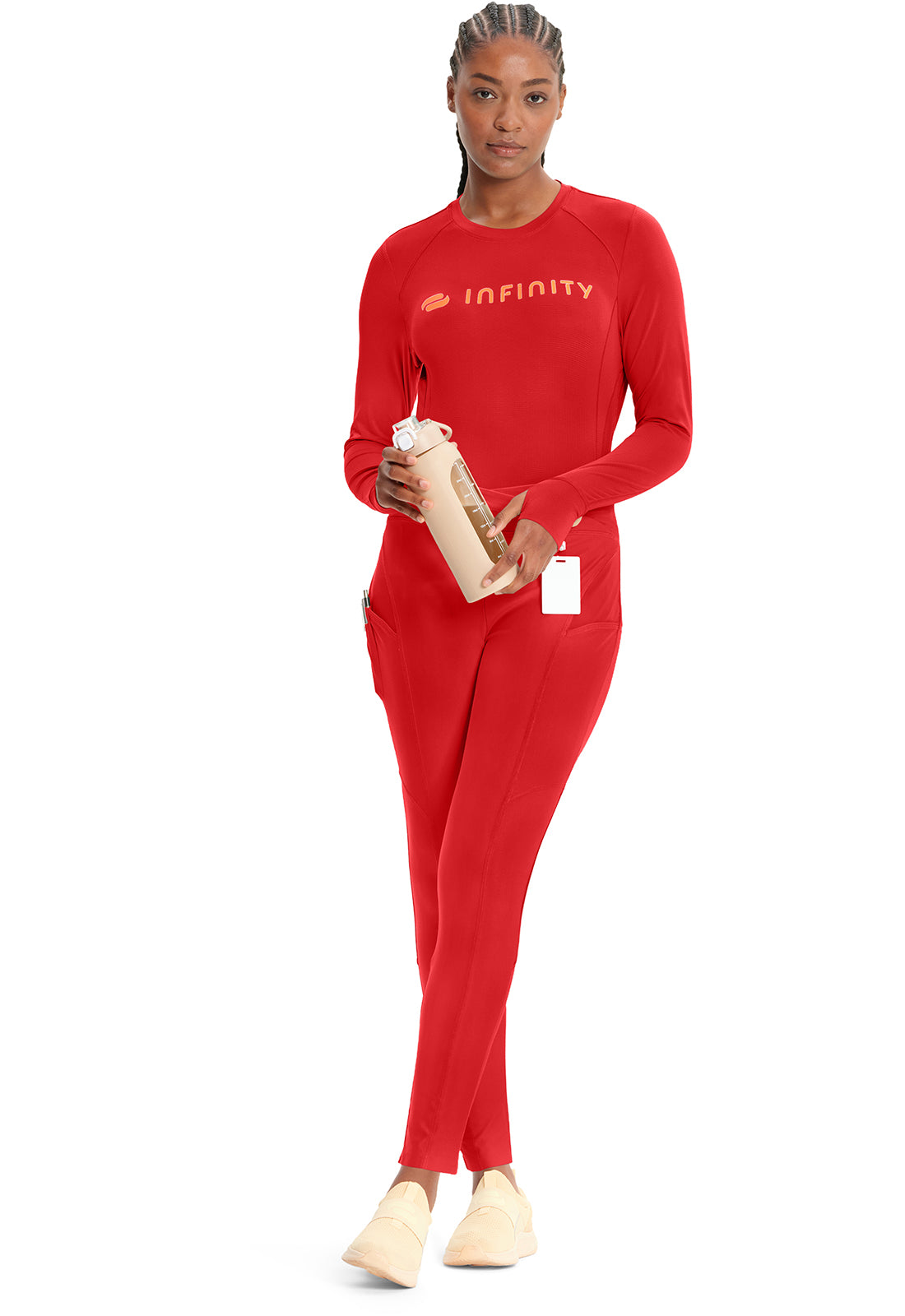 GNR8 Kinetic IN106A Knit Natural Rise Legging Fire Bird