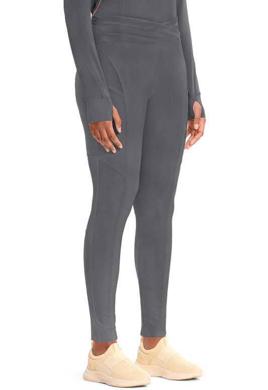 GNR8 Kinetic IN106A Knit Natural Rise Legging Pewter