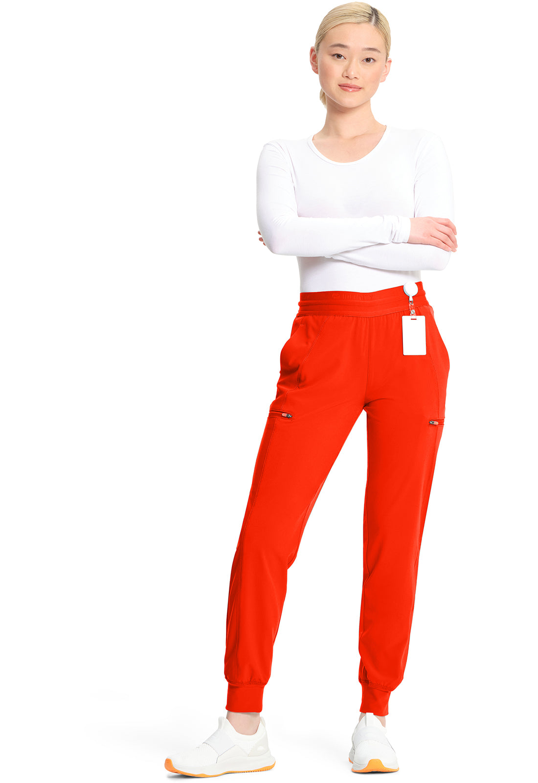 GNR8 IN122A Mid Rise Jogger Vivid Orange