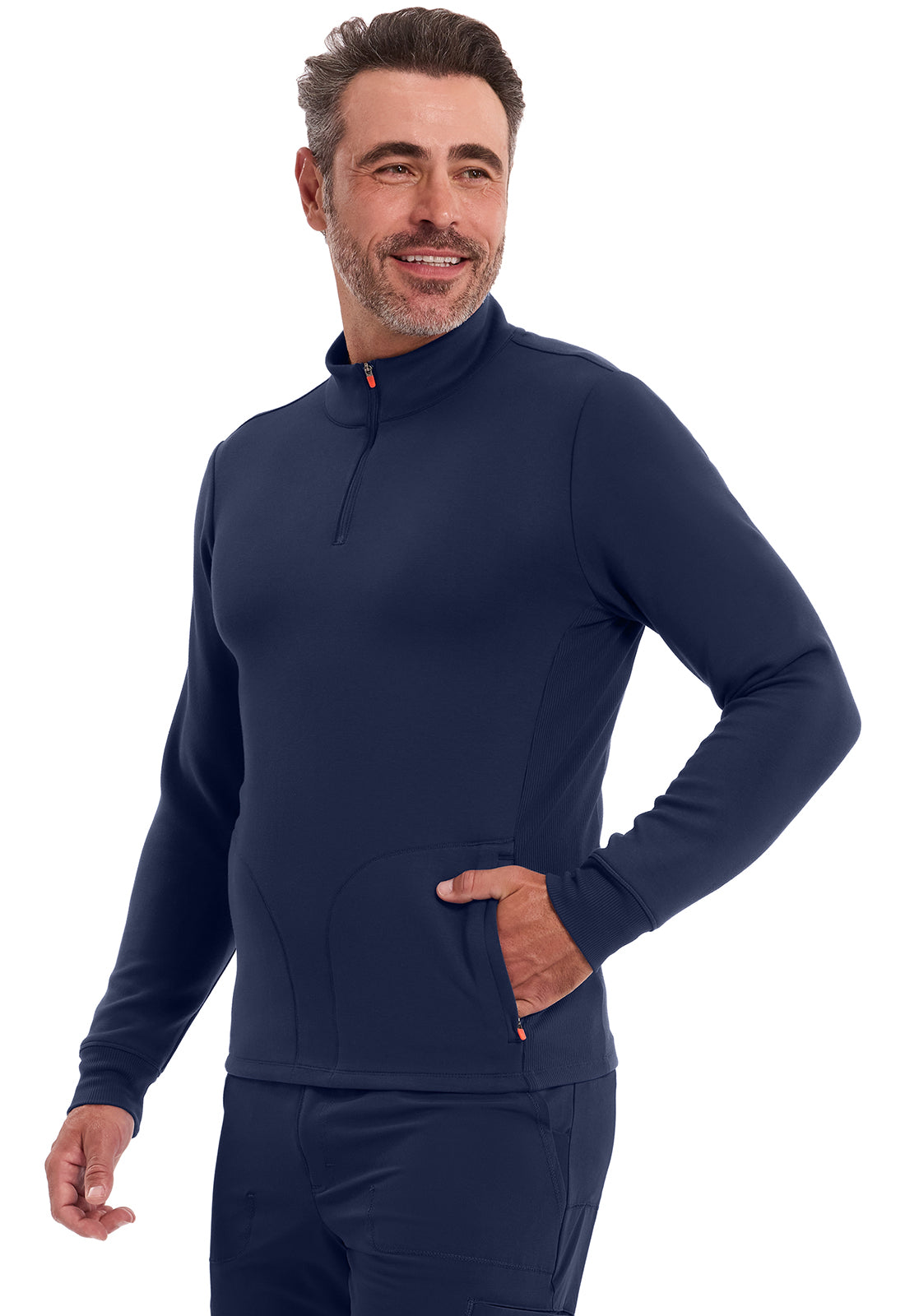 Infinity IN302 Men's Mock Neck Jacket Navy