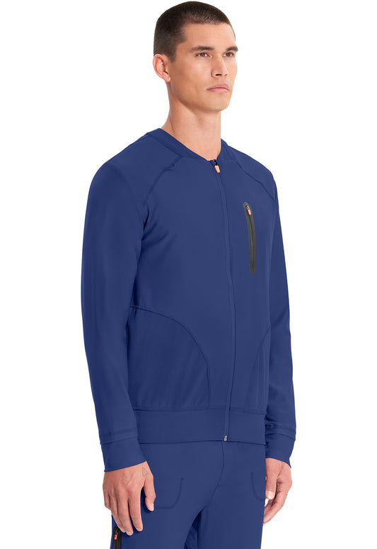 GNR8 Kinetic IN322A Men's Knit Zip Front Jacket Navy