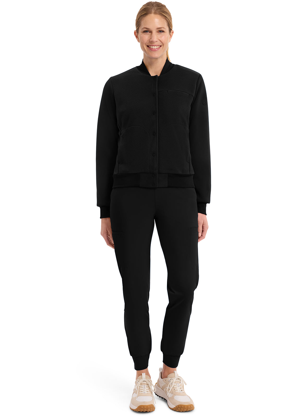 Pursuit IN526 Women's 3-Pocket Sport Bomber Jacket Black