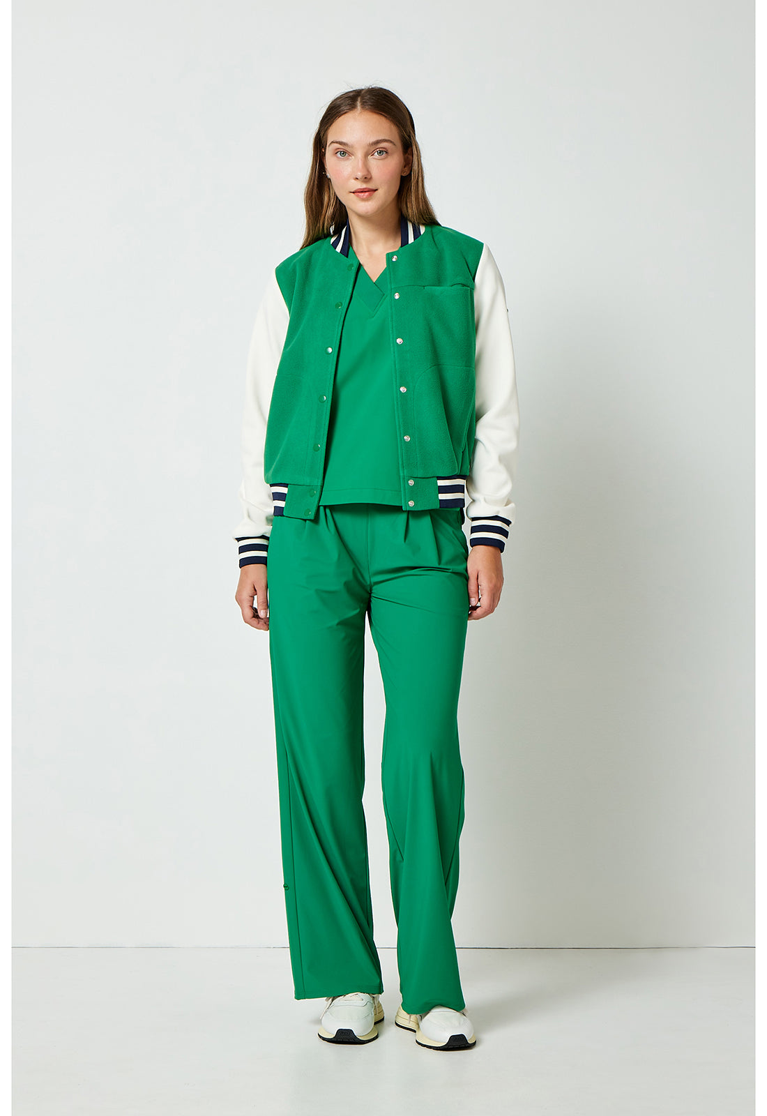 Pursuit IN526 Women's 3-Pocket Sport Bomber Jacket Retro Green