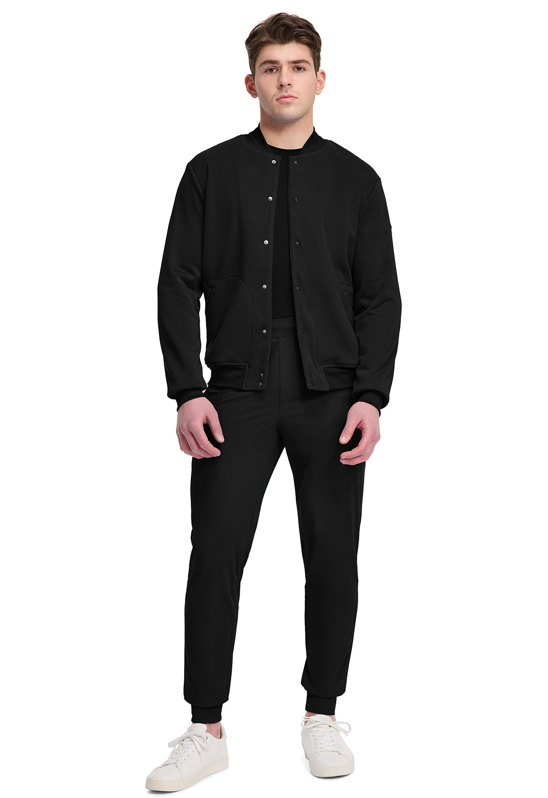 Pursuit IN528 Men's 2-Pocket Sport Bomber Jacket Black