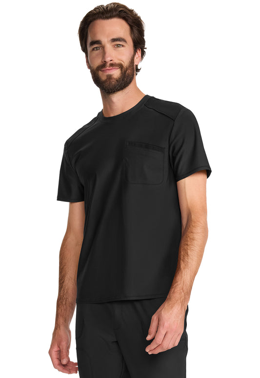 GNR8 Kinetic IN626A Men's Tuck-in Crew Neck Top Black