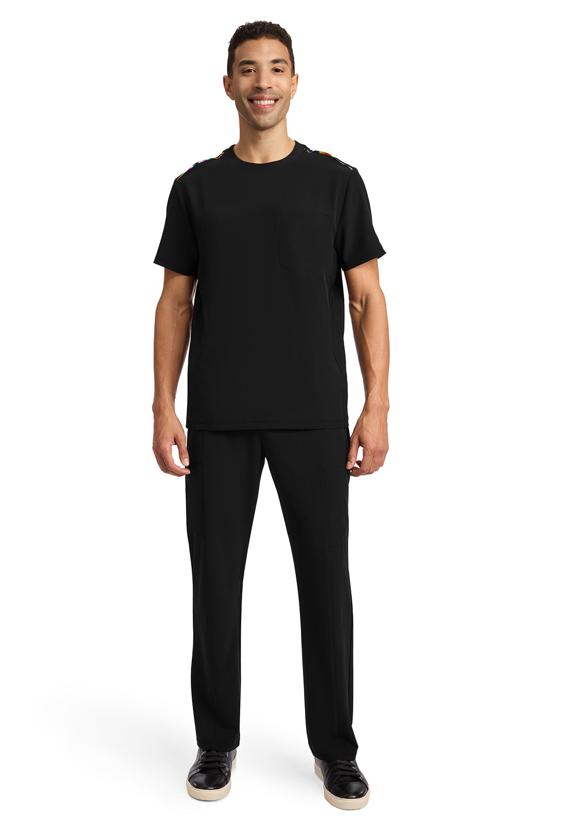 GNR8 Pride IN746A MEN'S MIX MEDIA CREW NECK Black