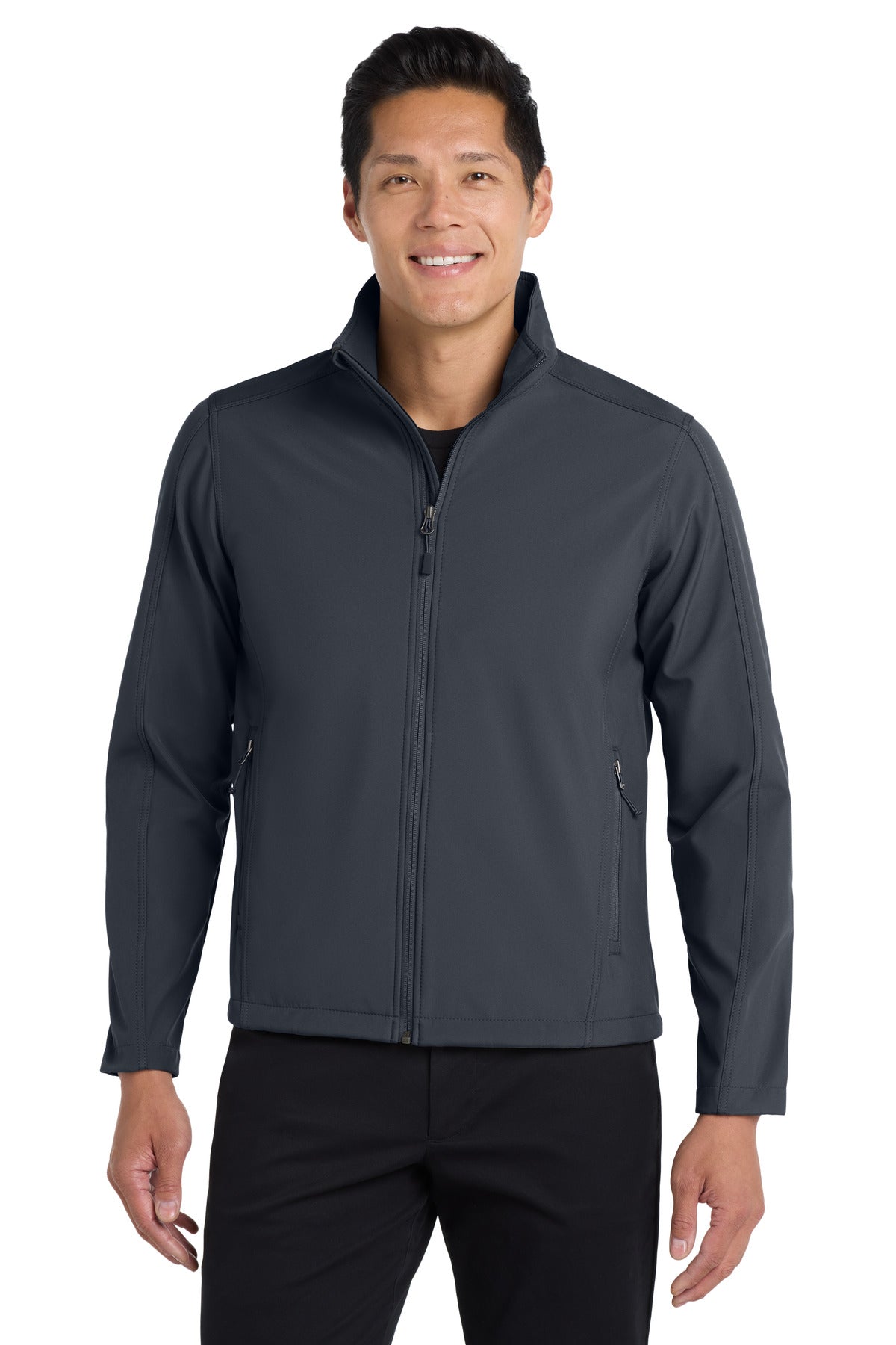 Port Authority Tall Core Soft Shell Jacket. TLJ317 Battleship Grey Tall