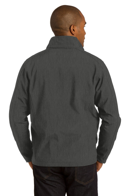 Port Authority Core Soft Shell Jacket J317 Black Charcoal Heather