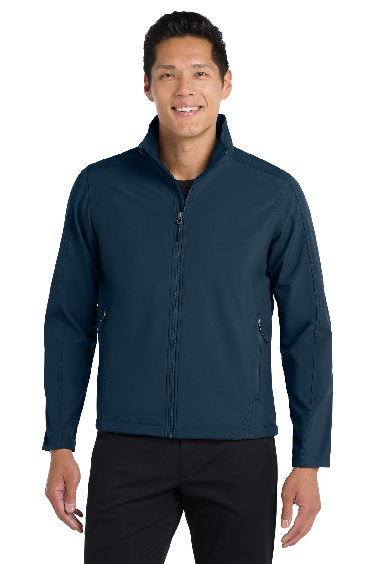 Port Authority Tall Core Soft Shell Jacket TLJ317 Dress Blue Navy