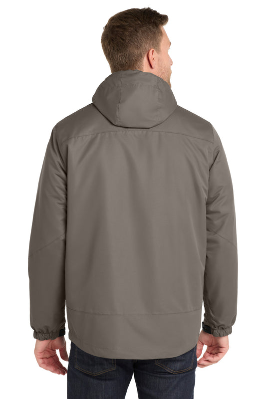 Port Authority Vortex Waterproof 3-in-1 Jacket. J332 Deep Smoke/ Charcoal