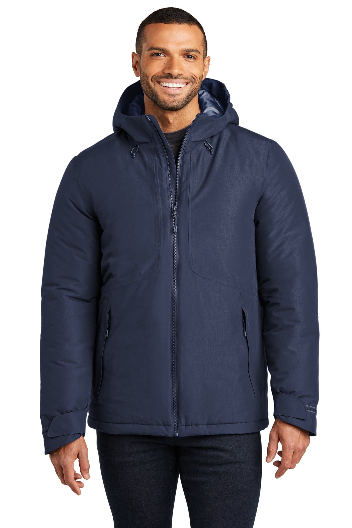 Port Authority Venture Waterproof Insulated Jacket J362 Dress Blue Navy
