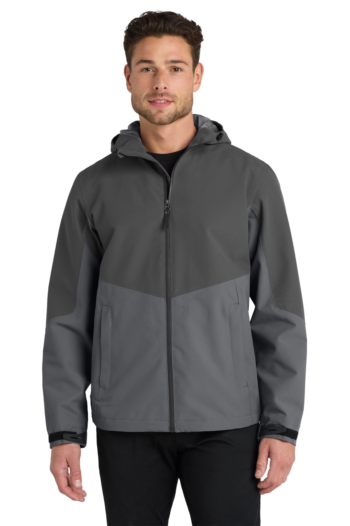 Port Authority Tech Rain Jacket J406 Storm Grey/ Shadow Grey
