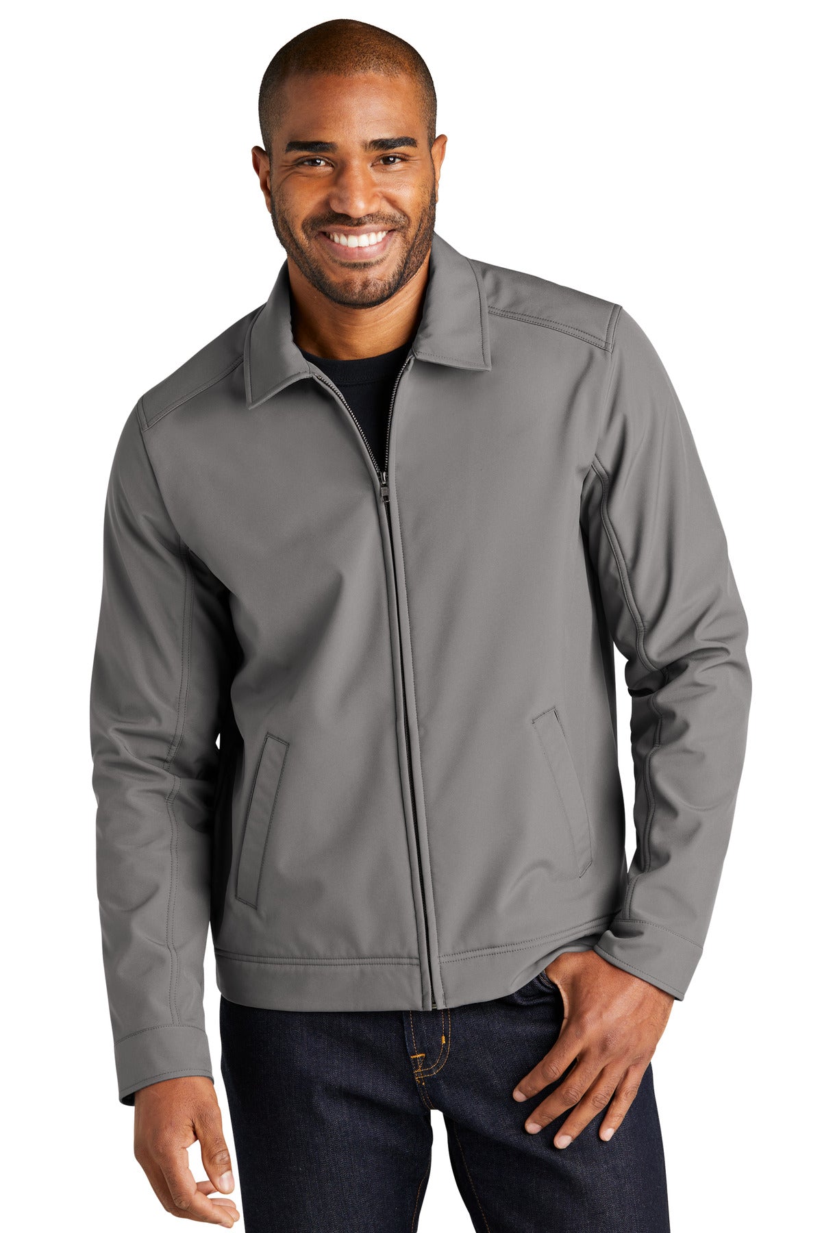 Port Authority Mechanic Soft Shell Jacket J417 Deep Smoke