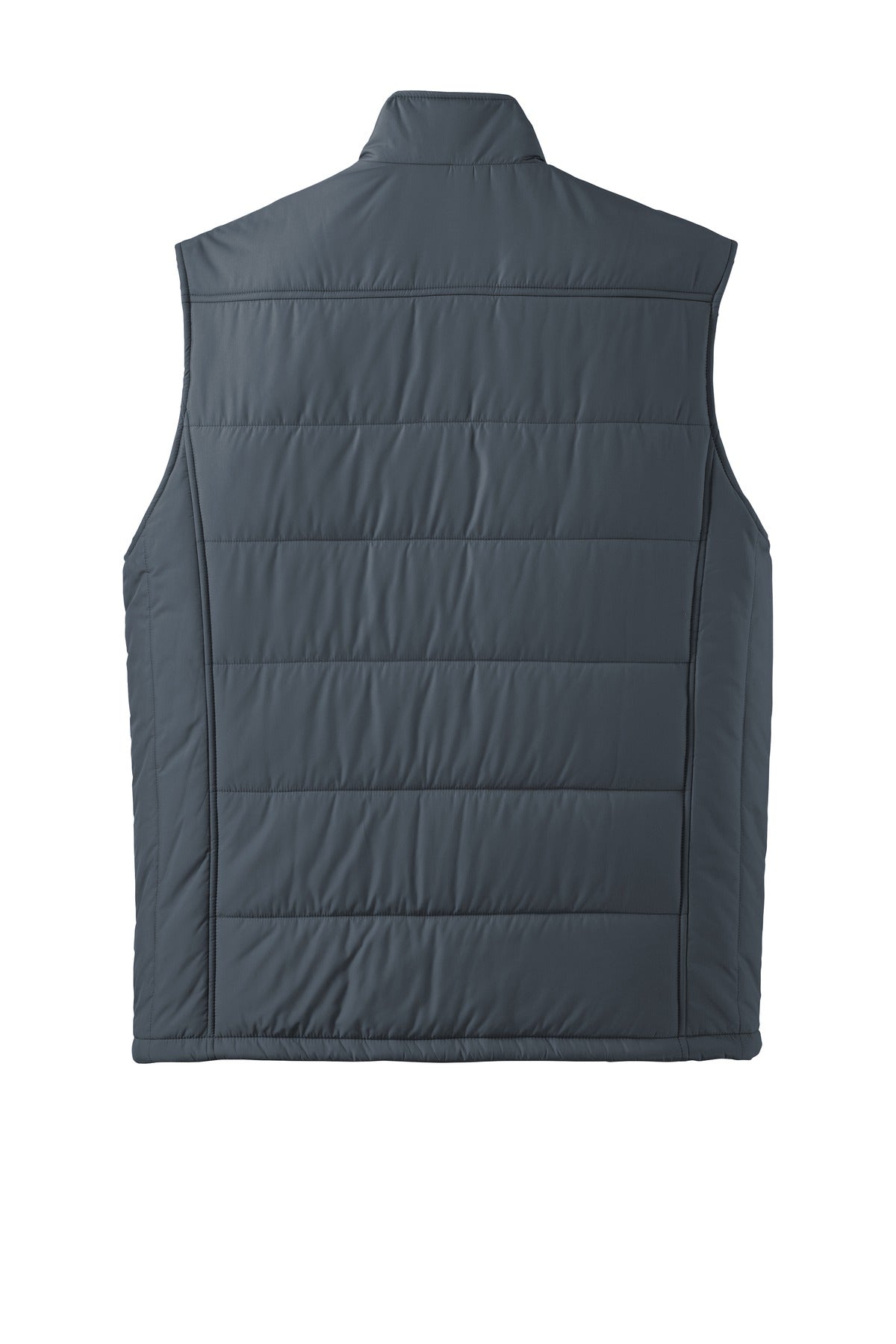 Port Authority Puffy Vest. J709 Dark Slate/ Black