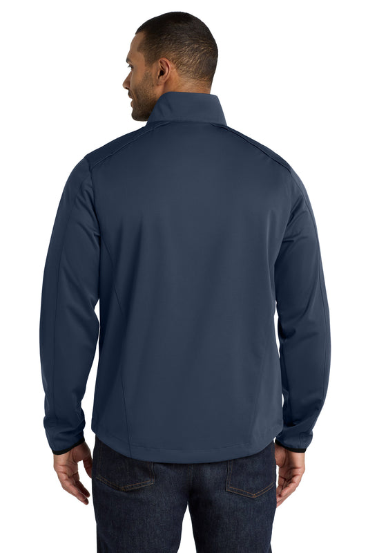 Port Authority Active 1/2-Zip Soft Shell Jacket J716 Dress Blue Navy