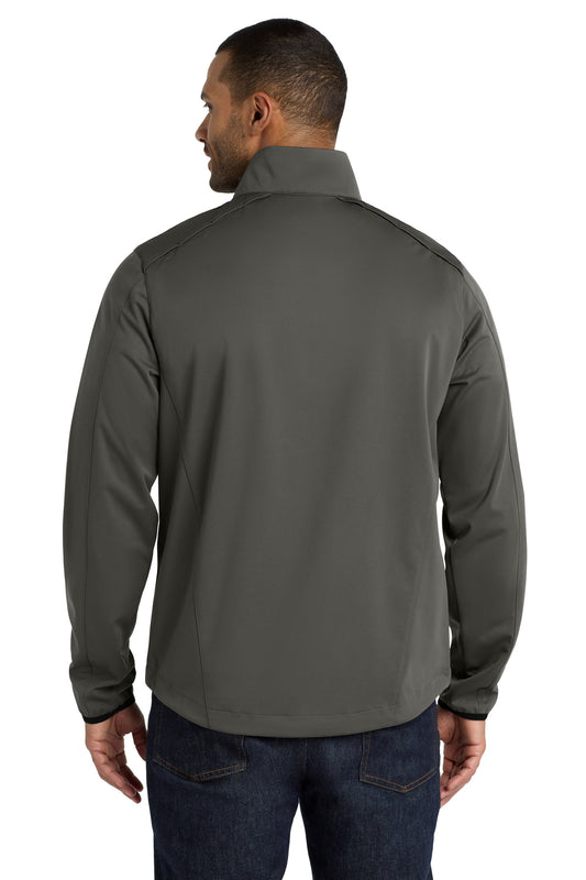 Port Authority Active 1/2-Zip Soft Shell Jacket J716 Grey Steel