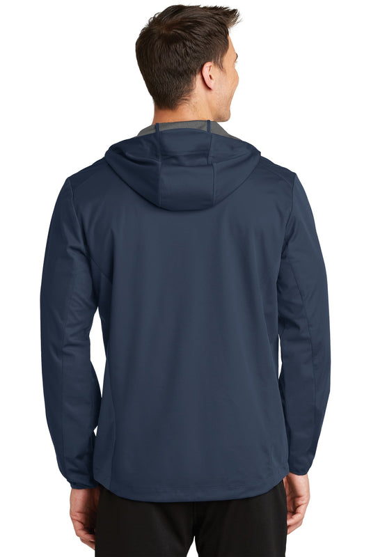Port Authority Active Hooded Soft Shell Jacket. J719 Dress Blue Navy