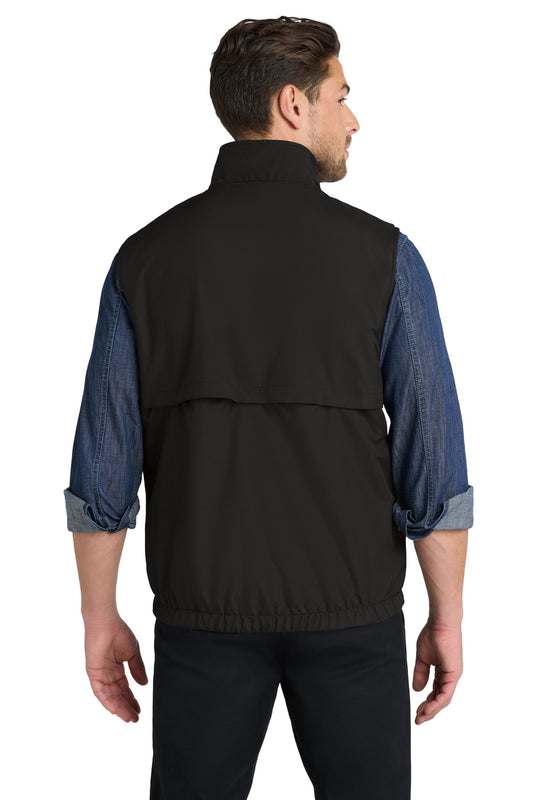 Port Authority Reversible Charger Vest. J7490 True Black/ Black