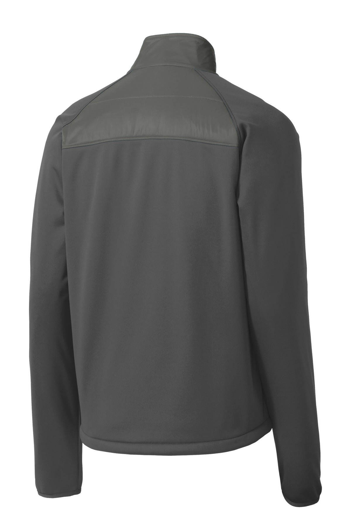 Port Authority Hybrid Soft Shell Jacket. J787 Smoke Grey/ Grey Steel
