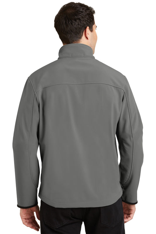 Port Authority Glacier Soft Shell Jacket. J790 Smoke Grey/ Chrome