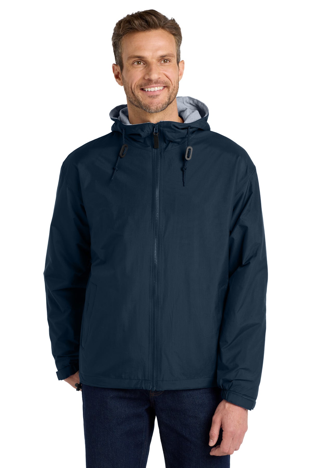 Port Authority Team Jacket JP56 Bright Navy/ Light Oxford