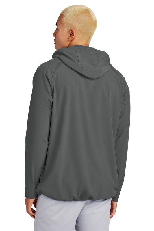 Sport-Tek Repeat 1/2-Zip Long Sleeve Hooded Jacket JST488 Iron Grey