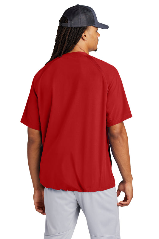 Sport-Tek Repeat 1/2-Zip Short Sleeve Jacket JST489 Deep Red