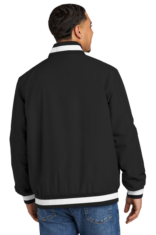 Sport-Tek Insulated Varsity Jacket JST58 Black