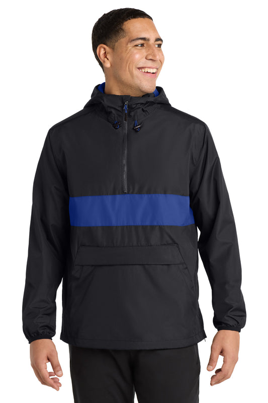 Sport-Tek Zipped Pocket Anorak JST65