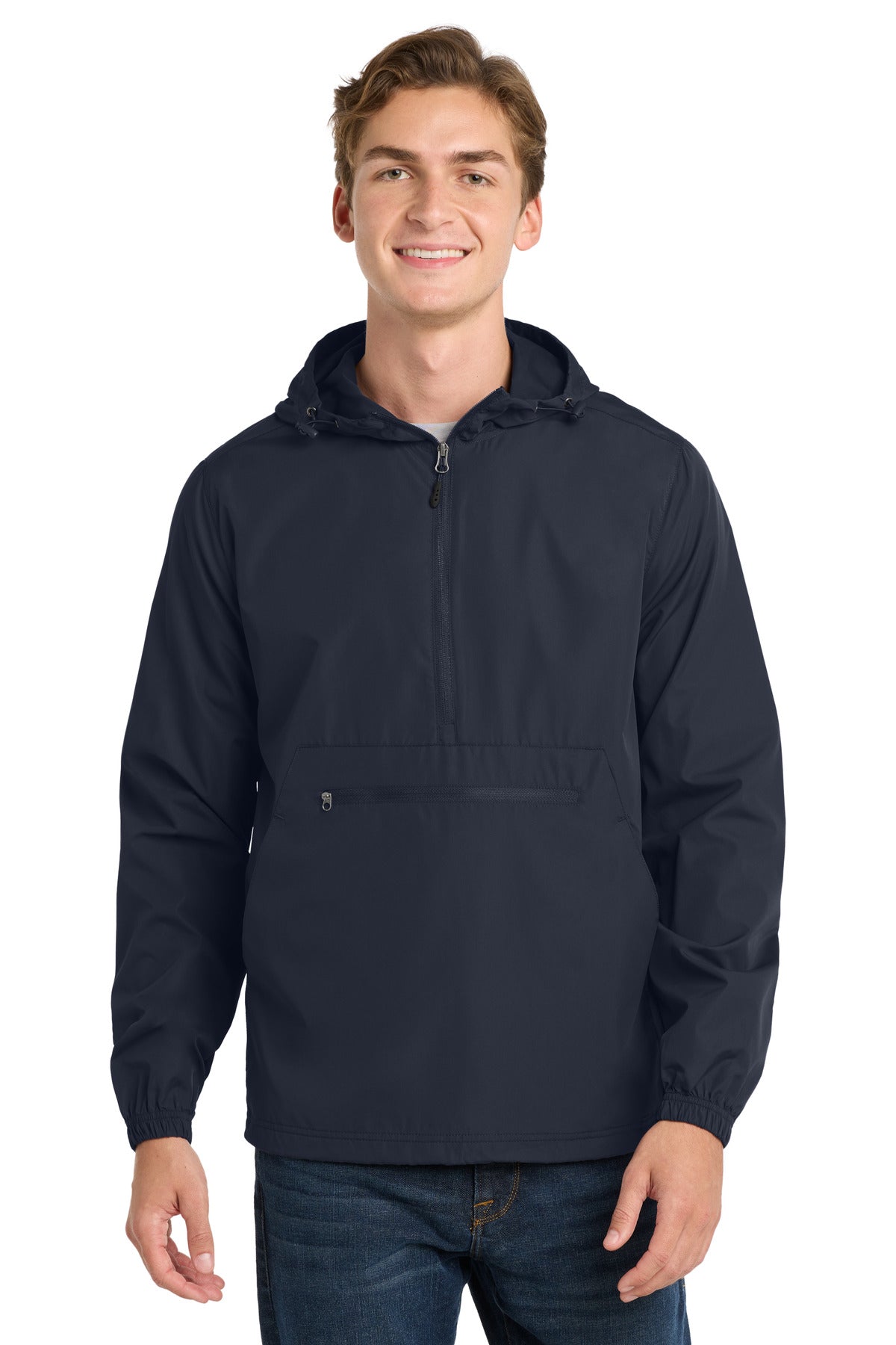 Sport-Tek Packable Anorak JST66 True Navy
