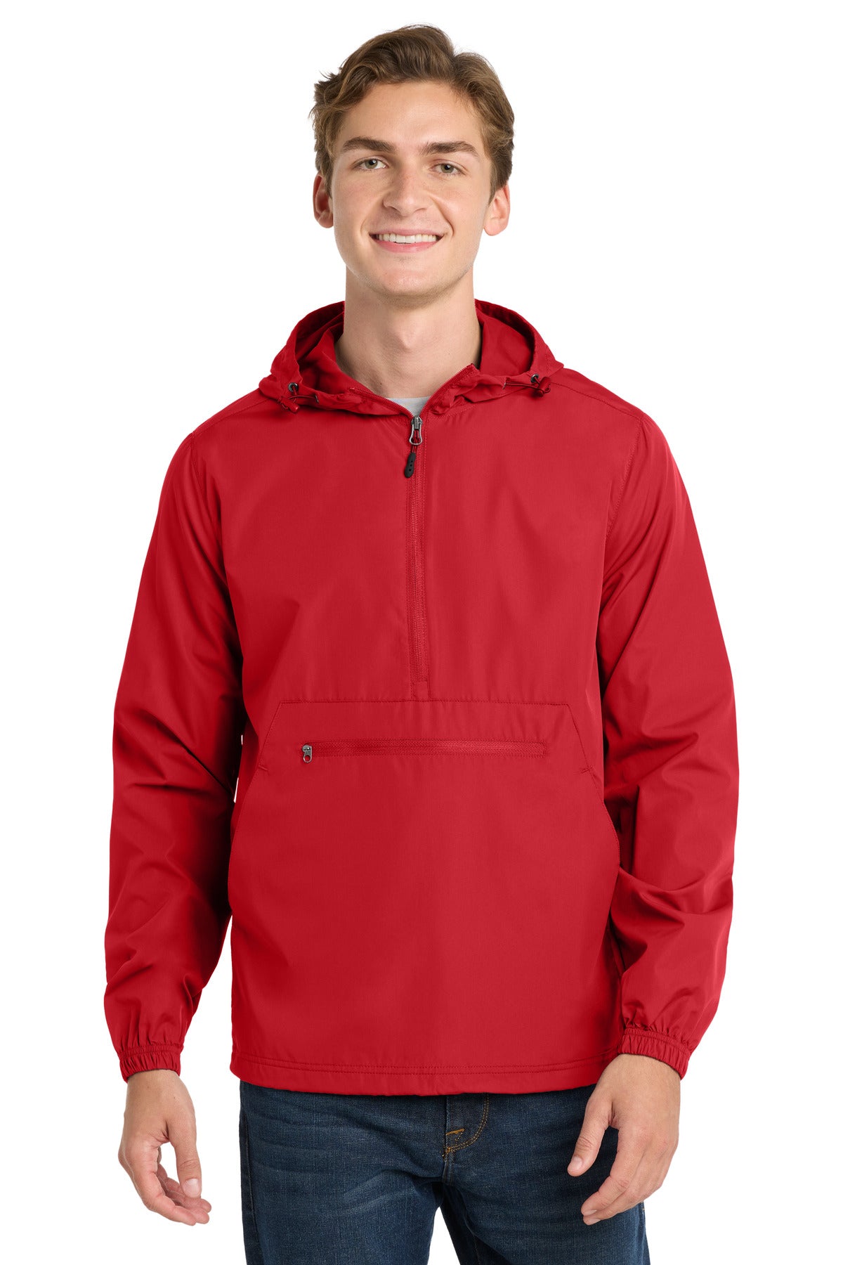 Sport-Tek Packable Anorak JST66 True Red