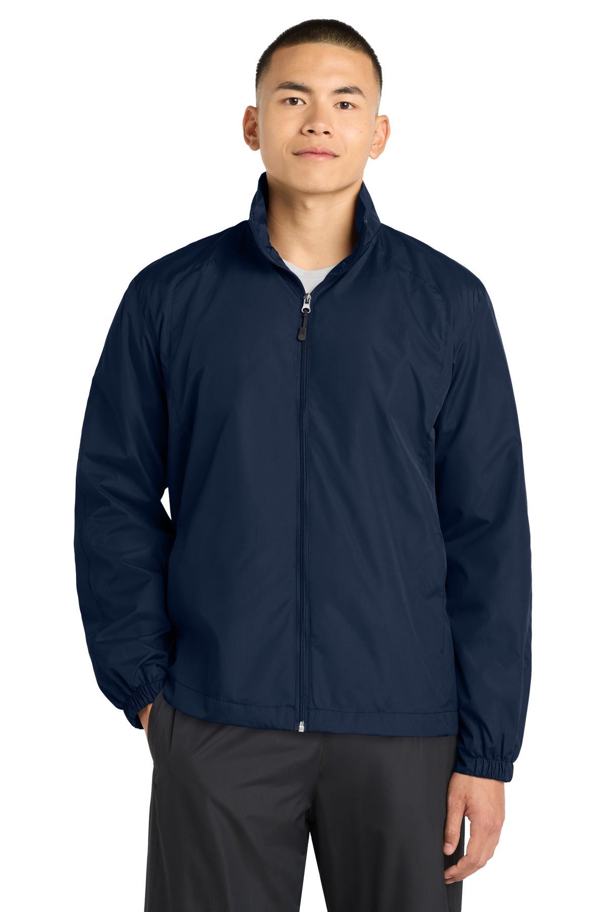 Sport-Tek Full-Zip Wind Jacket JST70 True Navy
