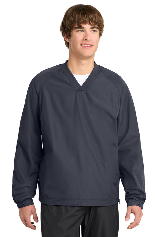 Sport-Tek V-Neck Raglan Wind Shirt