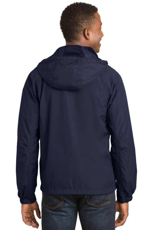 Sport-Tek Hooded Raglan Jacket. JST73 True Navy