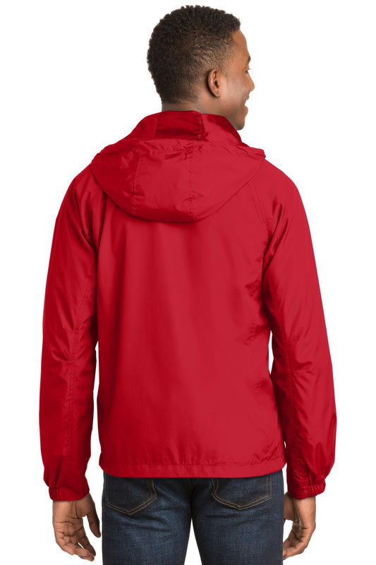 Sport-Tek Hooded Raglan Jacket. JST73 True Red