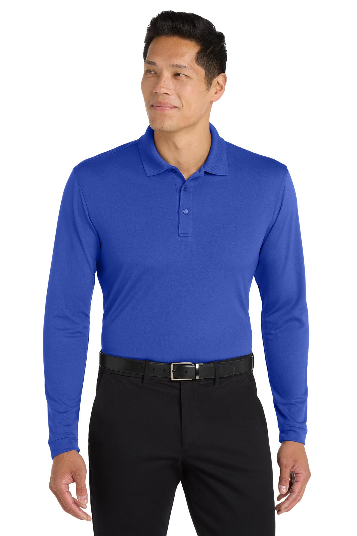 Port Authority Dry Zone UV Micro-Mesh Long Sleeve Polo