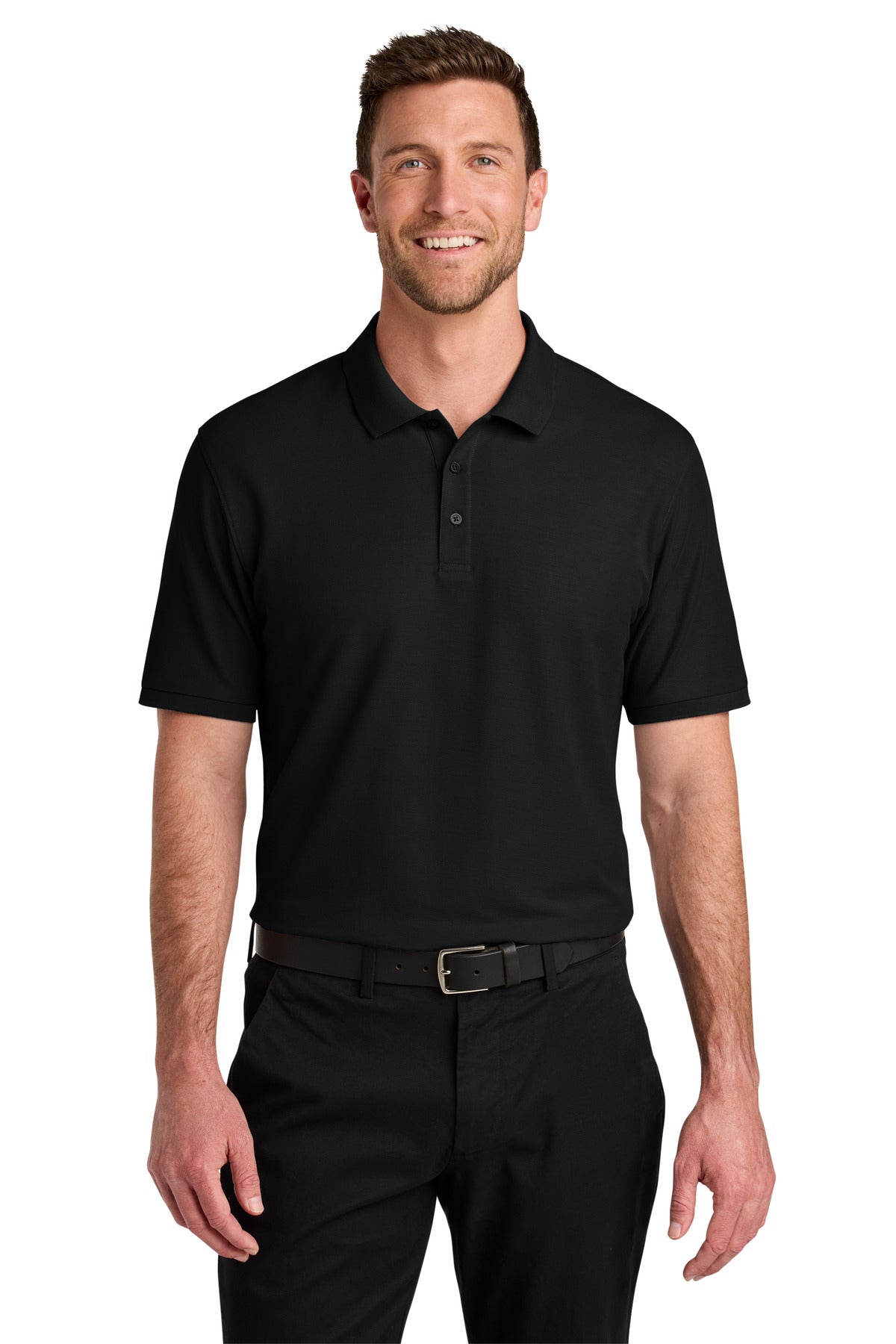 Port Authority Wearever Signature Pique Polo K200 Deep Black