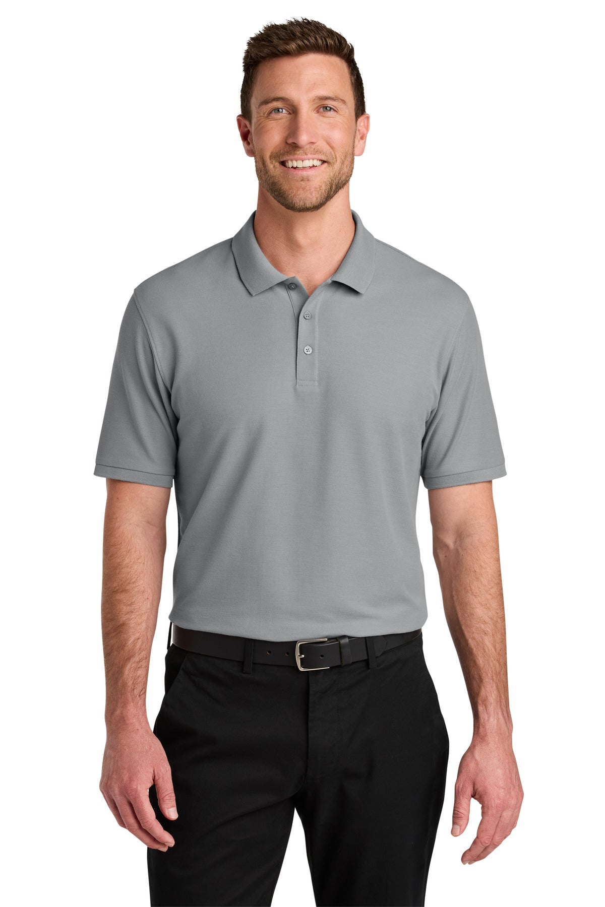 Port Authority Wearever Signature Pique Polo K200 Gusty Grey