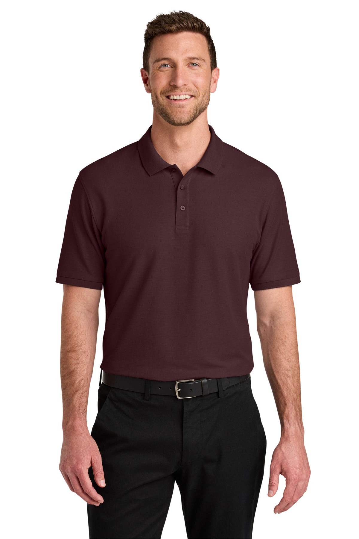 Port Authority Wearever Signature Pique Polo K200 Maroon