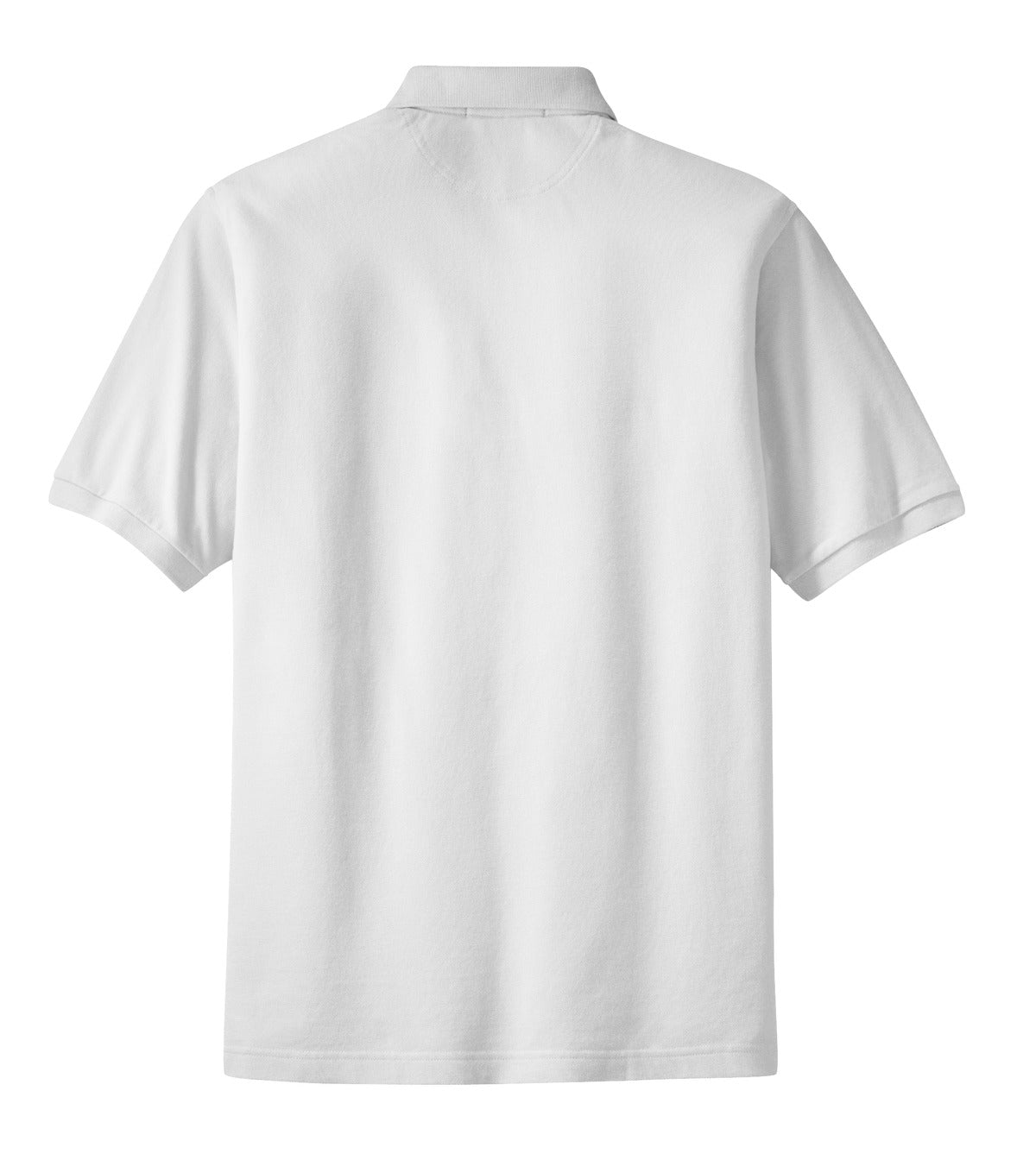 Port Authority Heavyweight Cotton Pique Polo with Pocket. K420P White