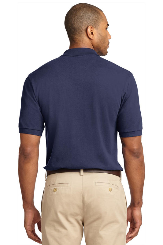 Port Authority Heavyweight Cotton Pique Polo. K420 Navy
