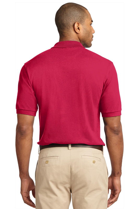 Port Authority Heavyweight Cotton Pique Polo. K420 Red