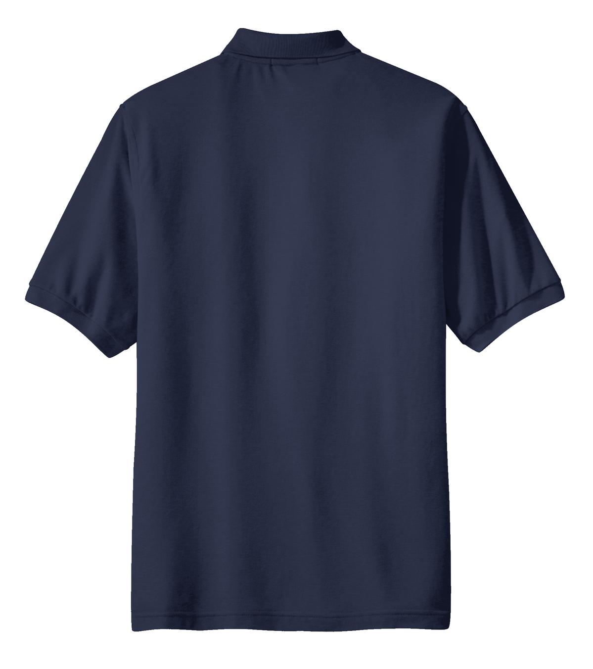 Port Authority Silk Touch Polo with Pocket. K500P Navy