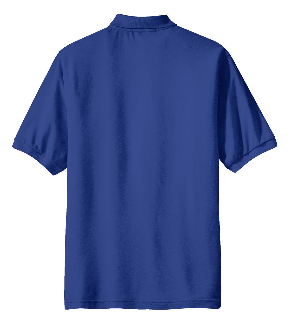 Port Authority Silk Touch Polo with Pocket. K500P Royal