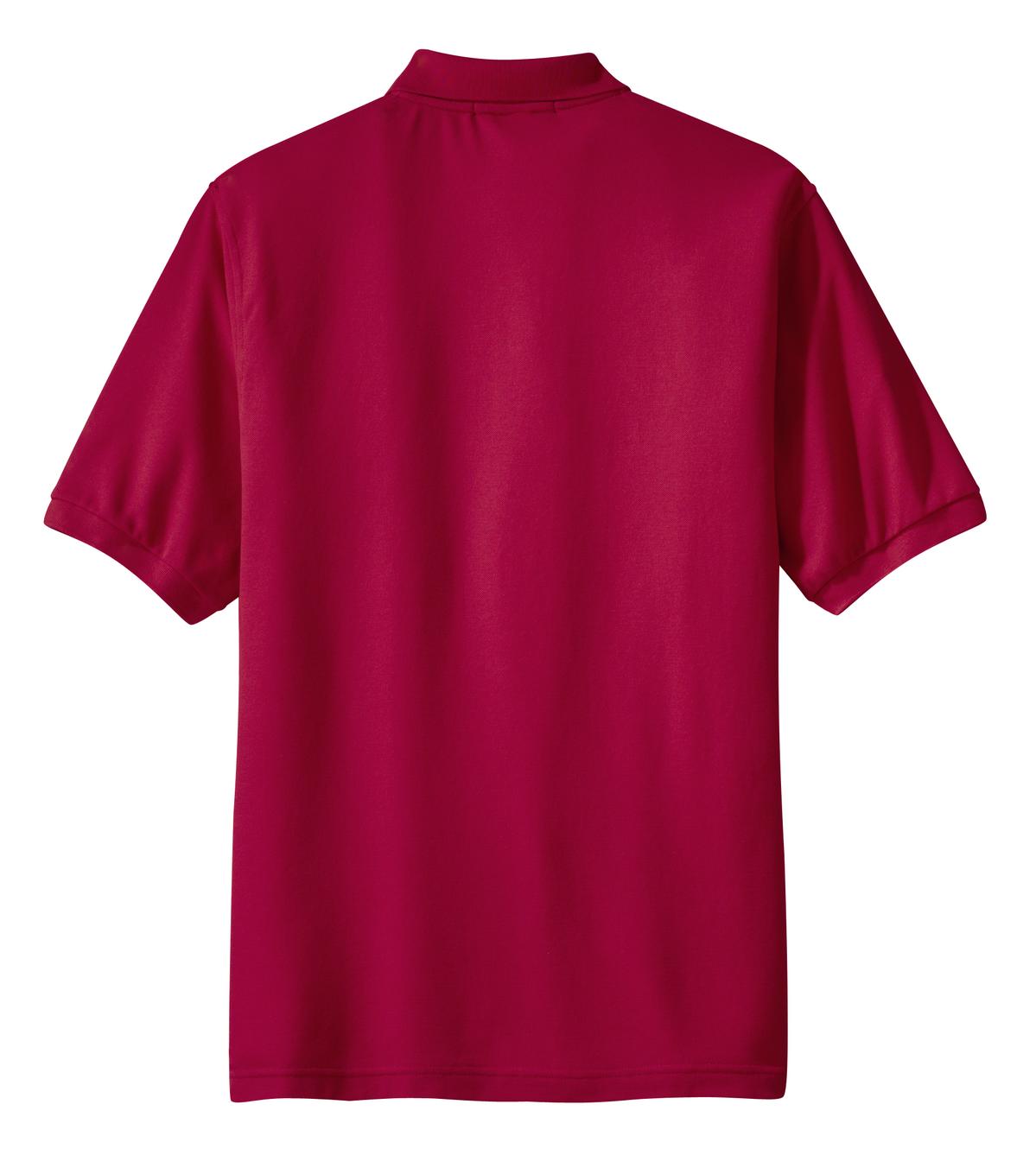 Port Authority Silk Touch Polo with Pocket. K500P Red