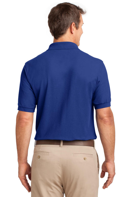Port Authority Silk Touch Polo with Pocket. K500P Royal