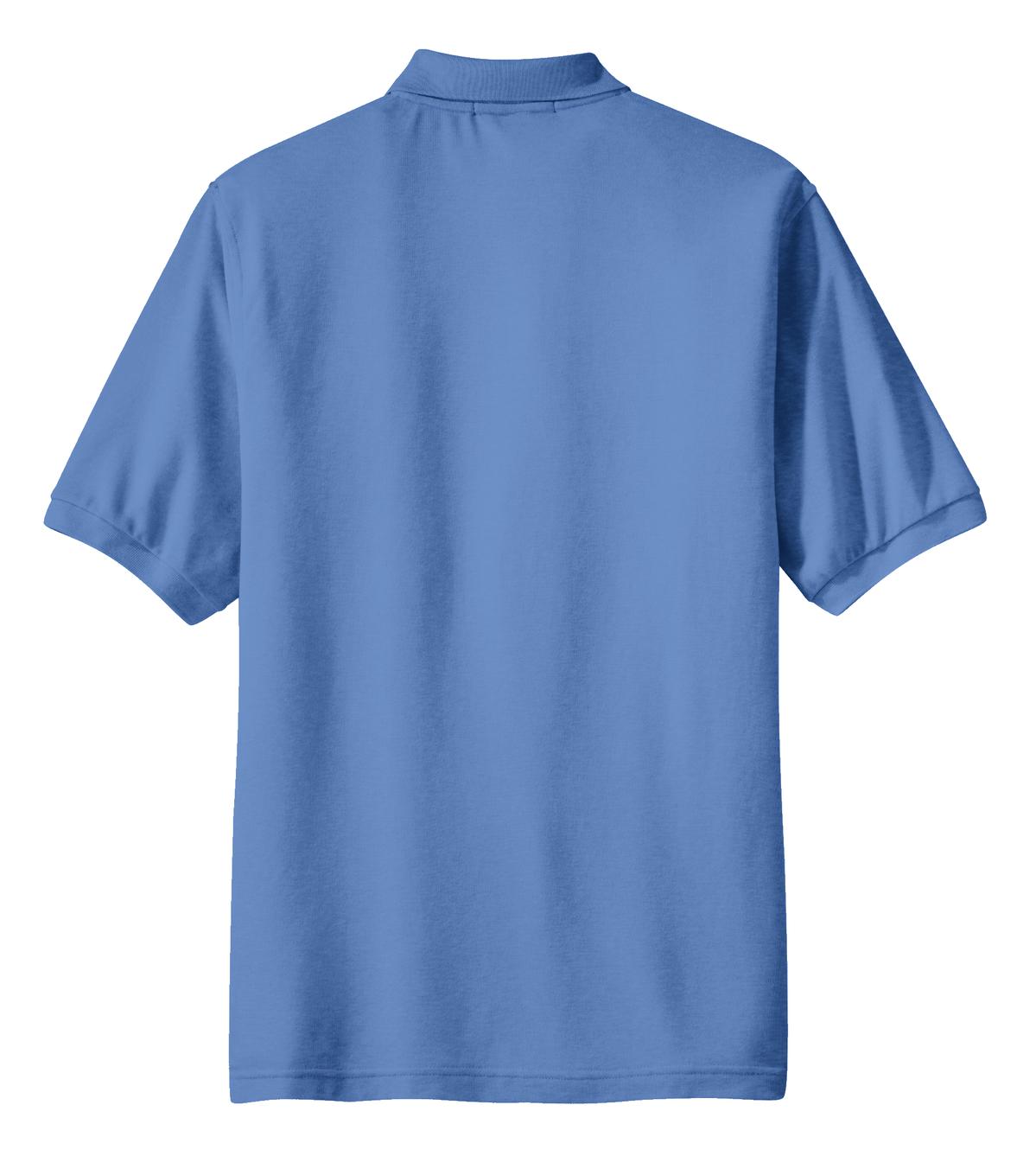 Port Authority Silk Touch Polo with Pocket. K500P Ultramarine Blue